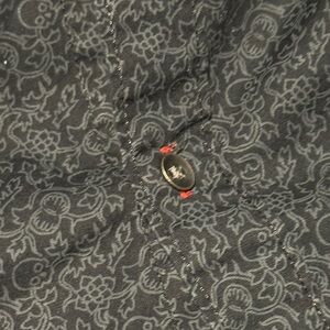 Rock & Republic Black Casual Button Down Shirt with rock inspired tattoo design